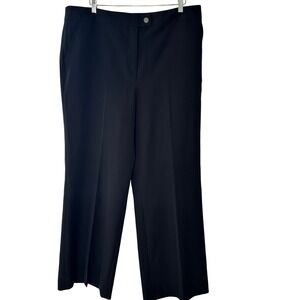 Chicos Black Label‎ Size 16 Black Dress Pants Career Casual Wide Leg